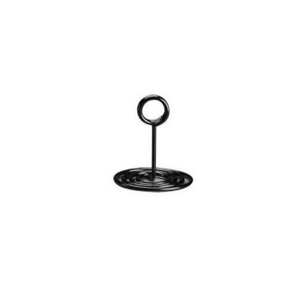 American Metalcraft 4 in Swirl Base Black Number Stand NSB4